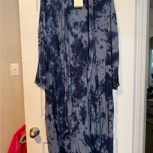 Wonderly Blue Tie-Dye Dress
